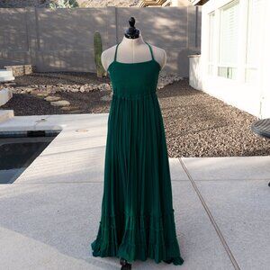 Free People Emerald Green Maxi Dress | Size 2